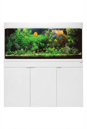 AquaLUX PRO - Acuario 240 litros y mesa AquaStand en Blanco