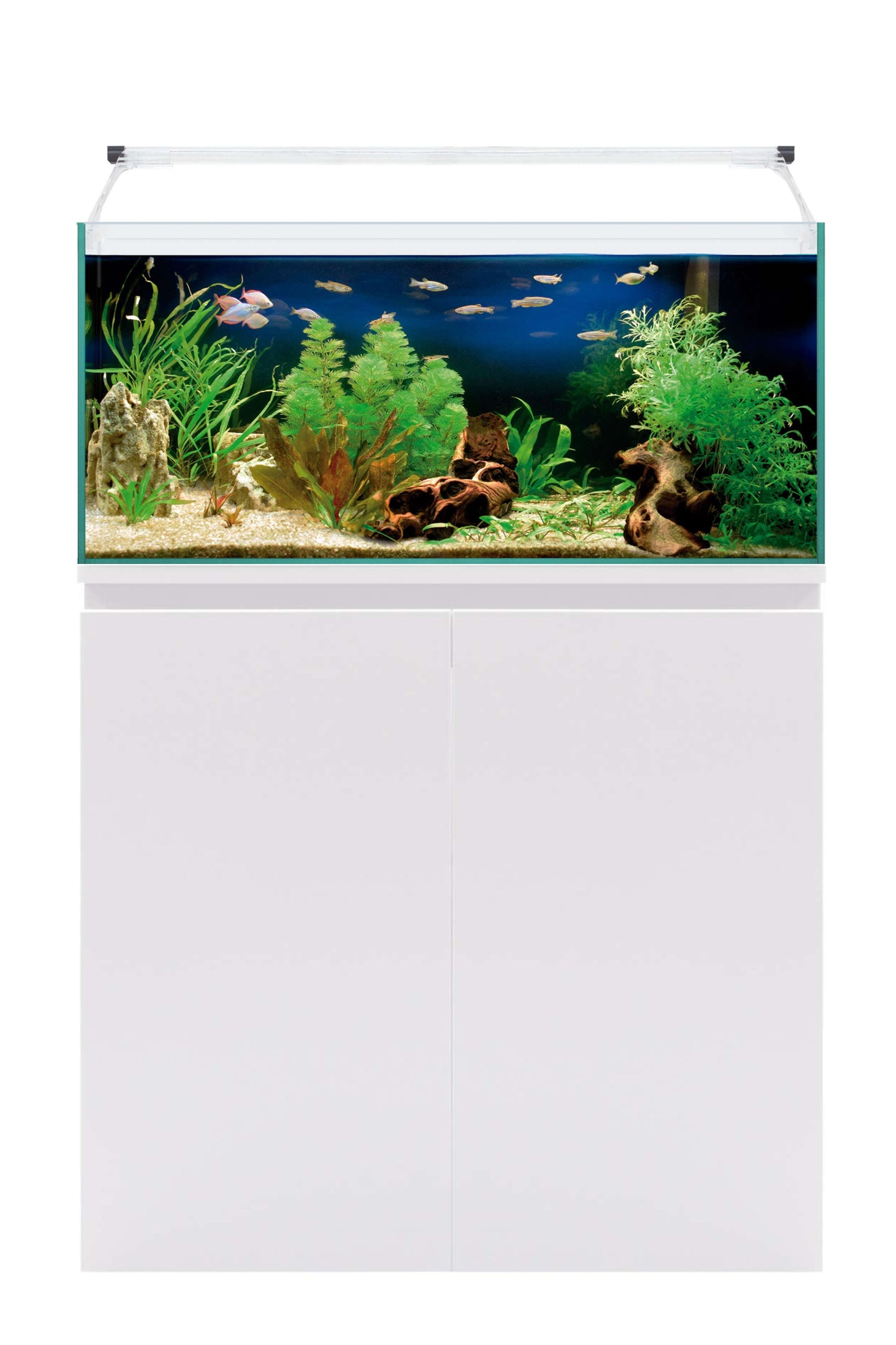 Acuario AquaLight Glass 80 de 76 litros con mueble