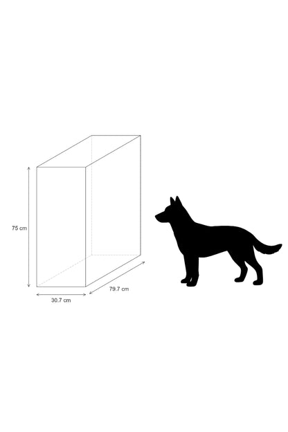 Mesa AQUA STAND CLASSIC en Negro - Base 79,7 x 30,7 cm
