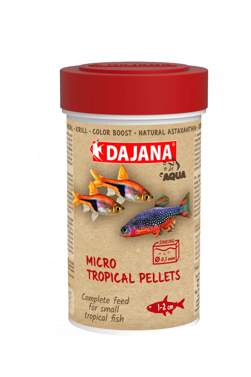 Micro pellets para peces tropicales DAJANA de 100 ml
