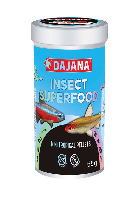 Mini pellets para peces tropicales INSECT SUPERFOOD de 100 ml