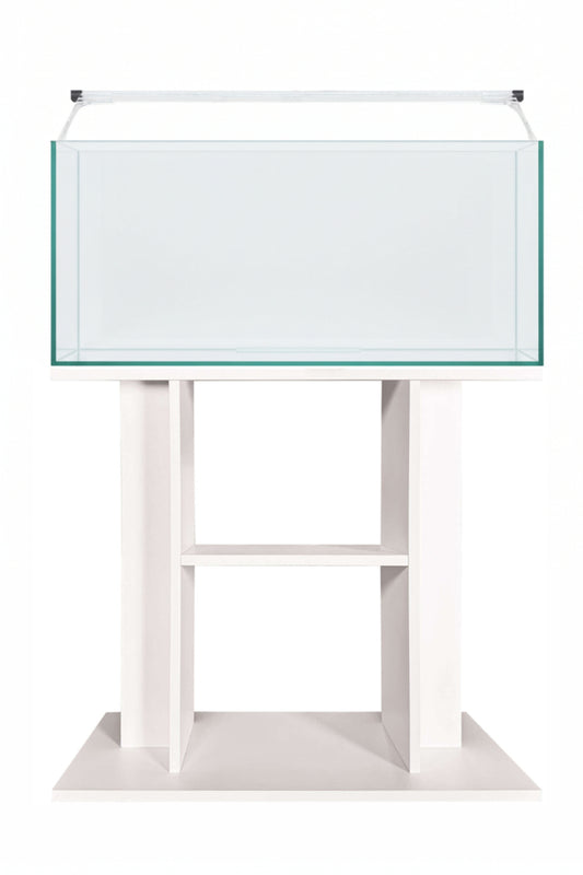 Acuario AquaLight Glass 80 de 76 litros con mueble Blanco