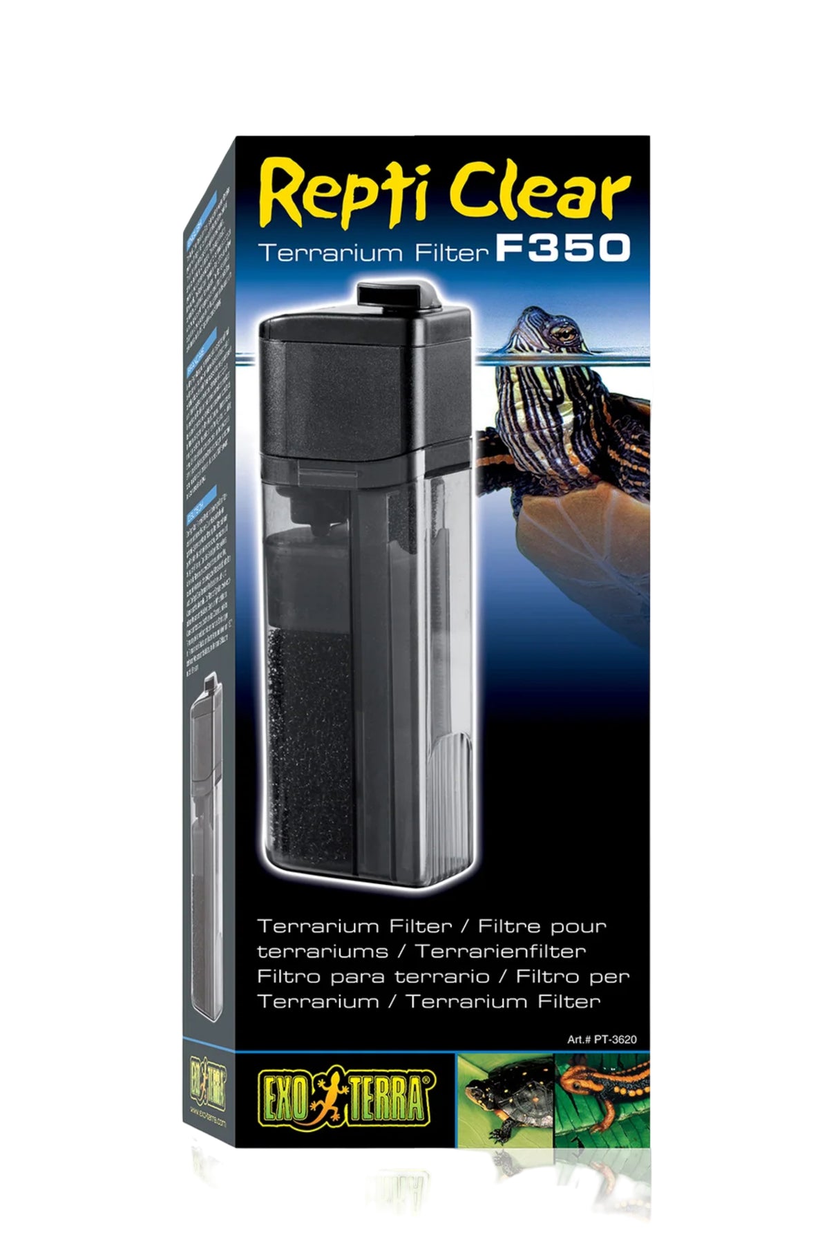 EXO TERRA - Filtro interno para tortugas REPTI CLEAR F350 de 350 litros/hora