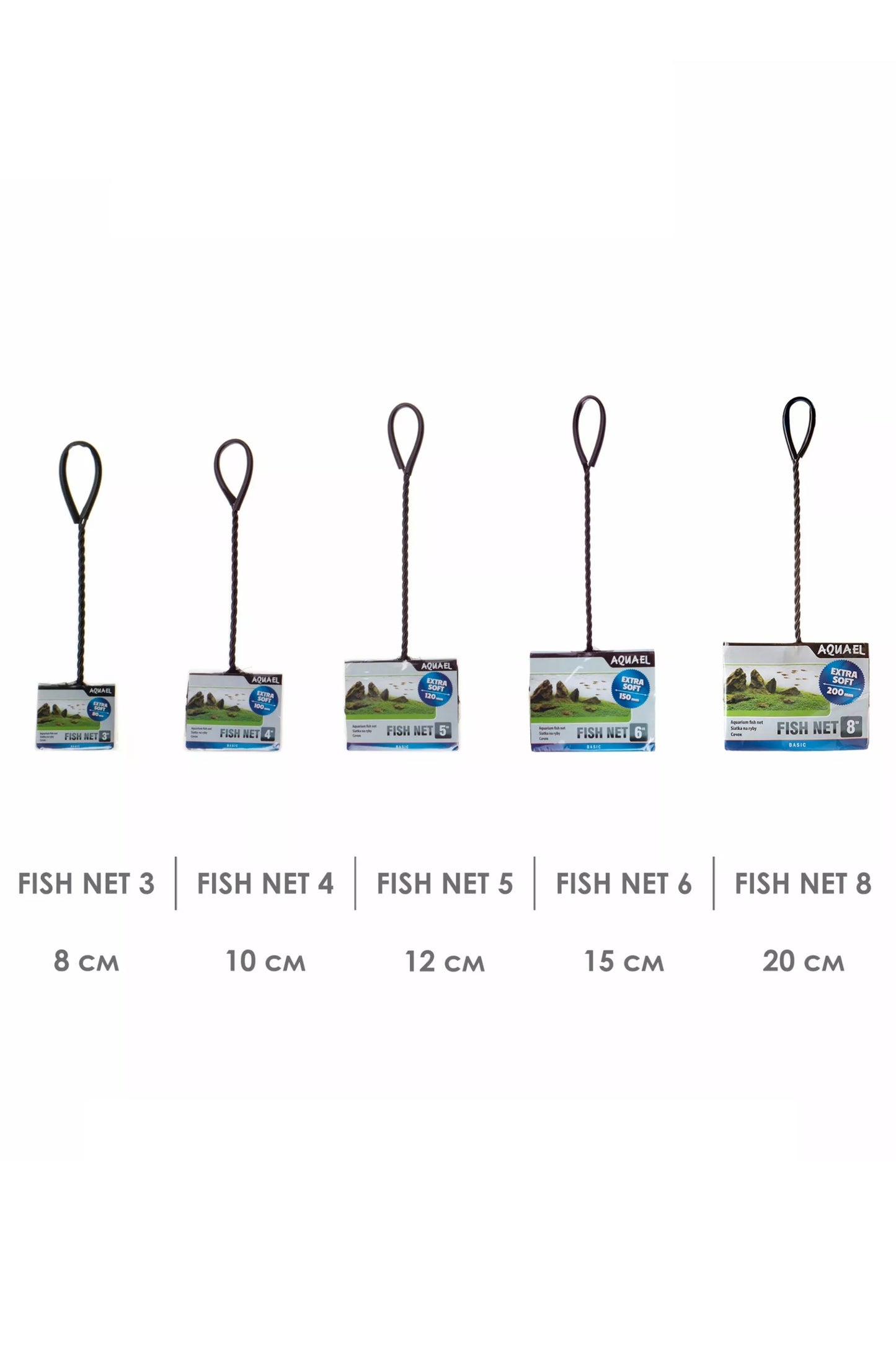 Red AQUAEL Fish Net 6 (15 centímetros)