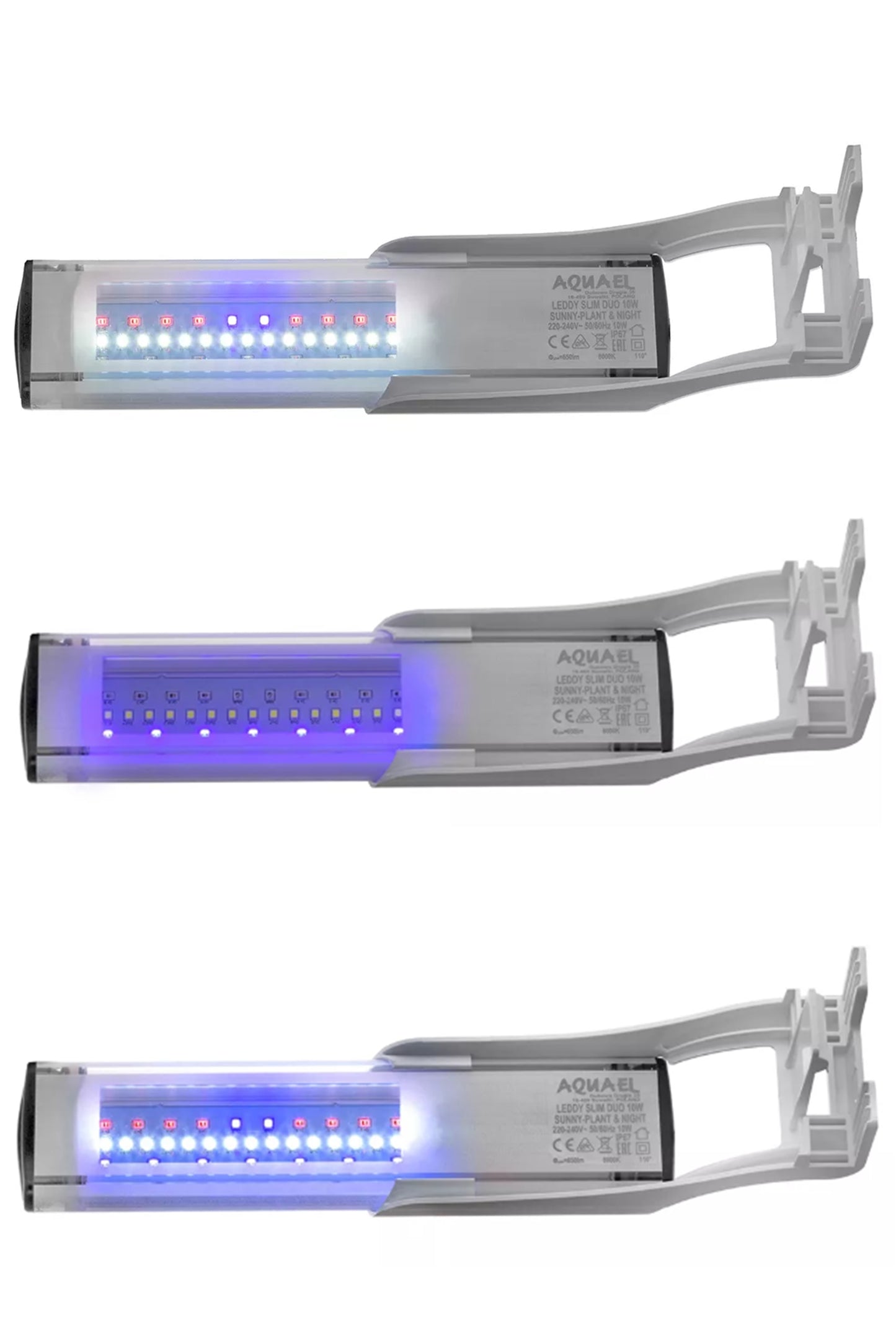 AQUAEL - Iluminación LEDDY SLIM DUO Sunny Plant & Night 10W (Blanca)