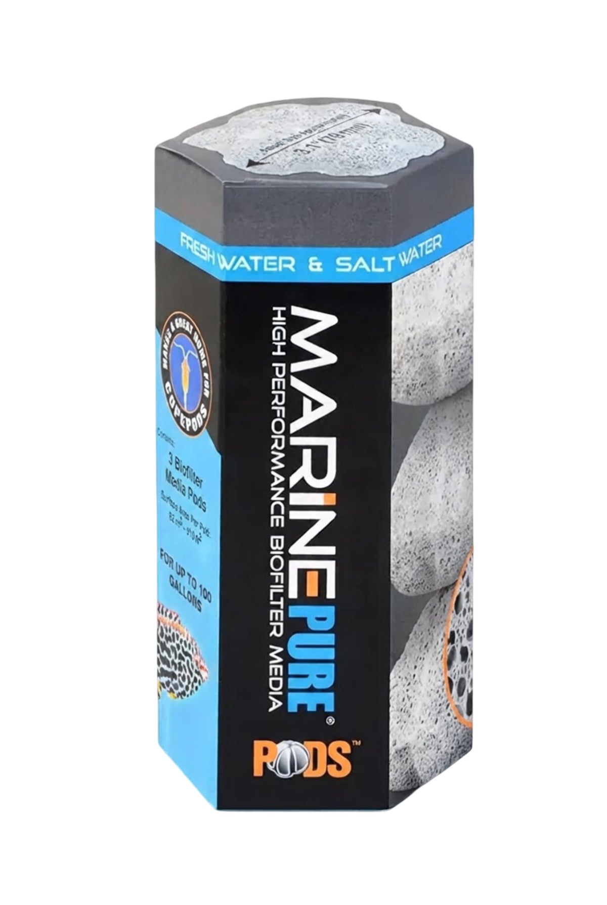 MarinePure POD de 3 ud. - Medio filtrante biológico para acuario marino