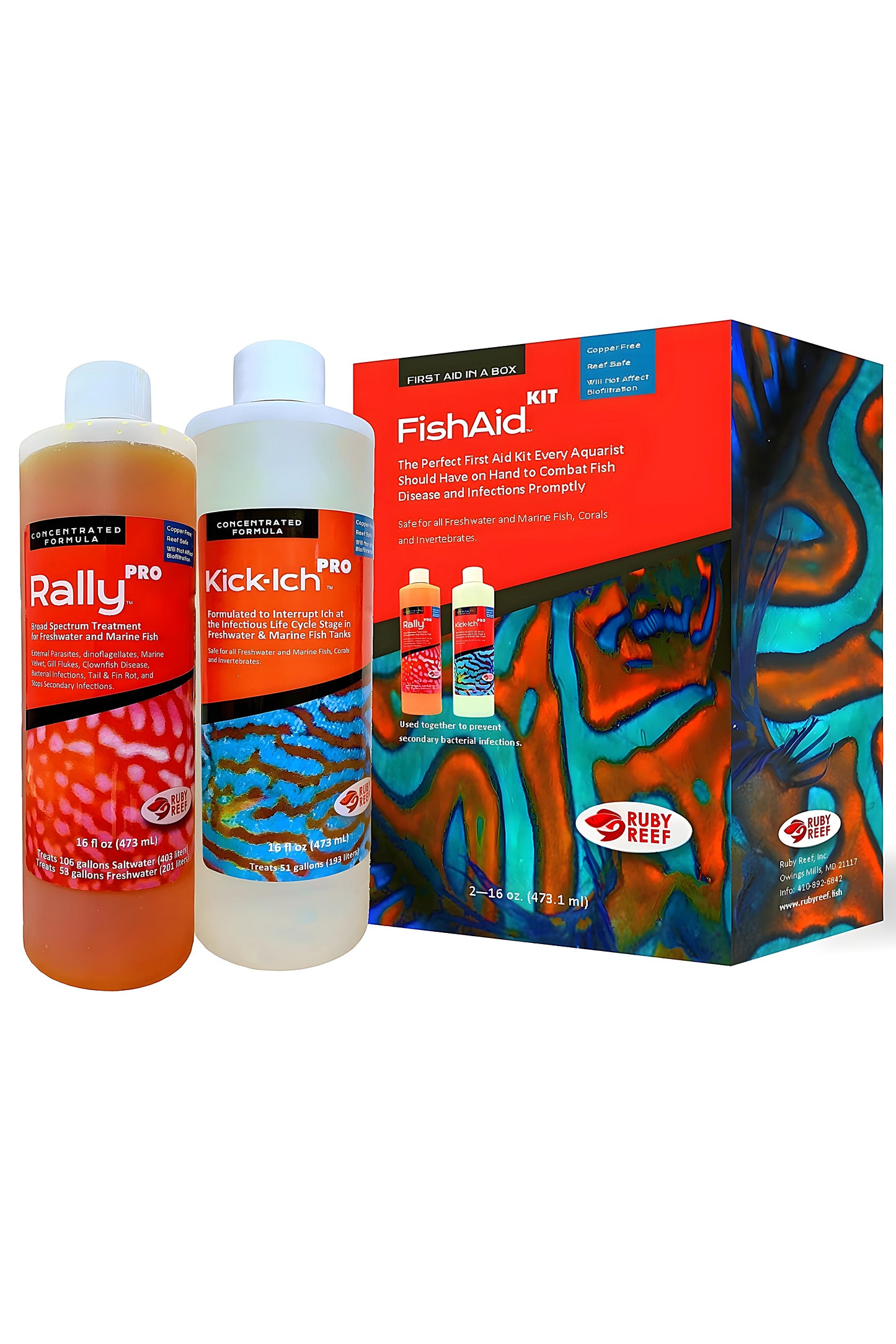 RUBY REEF - FishAid™ Kit - Contiene 2 x 947 ml