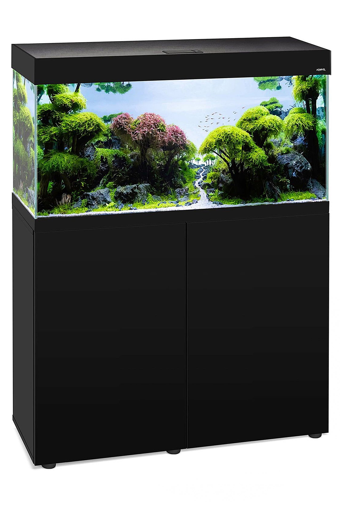 AQUAEL - Acuario con mueble Optiset 200 litros - Negro