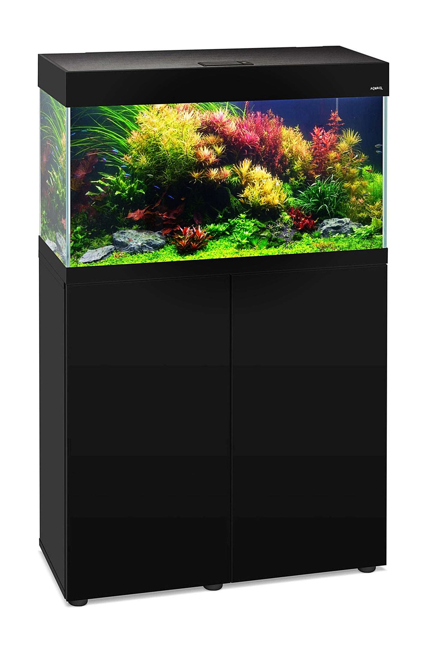 AQUAEL - Acuario con mueble Optiset 125 litros - Negro