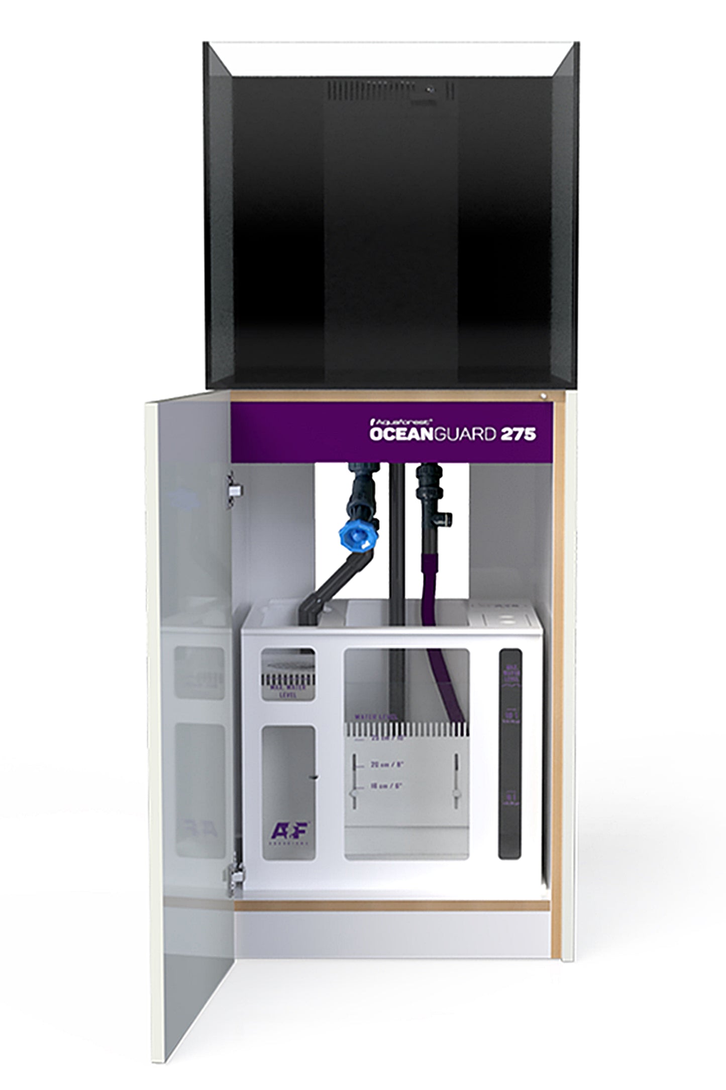 Acuario OCEAN GUARD 275 con mueble estilo CARBON