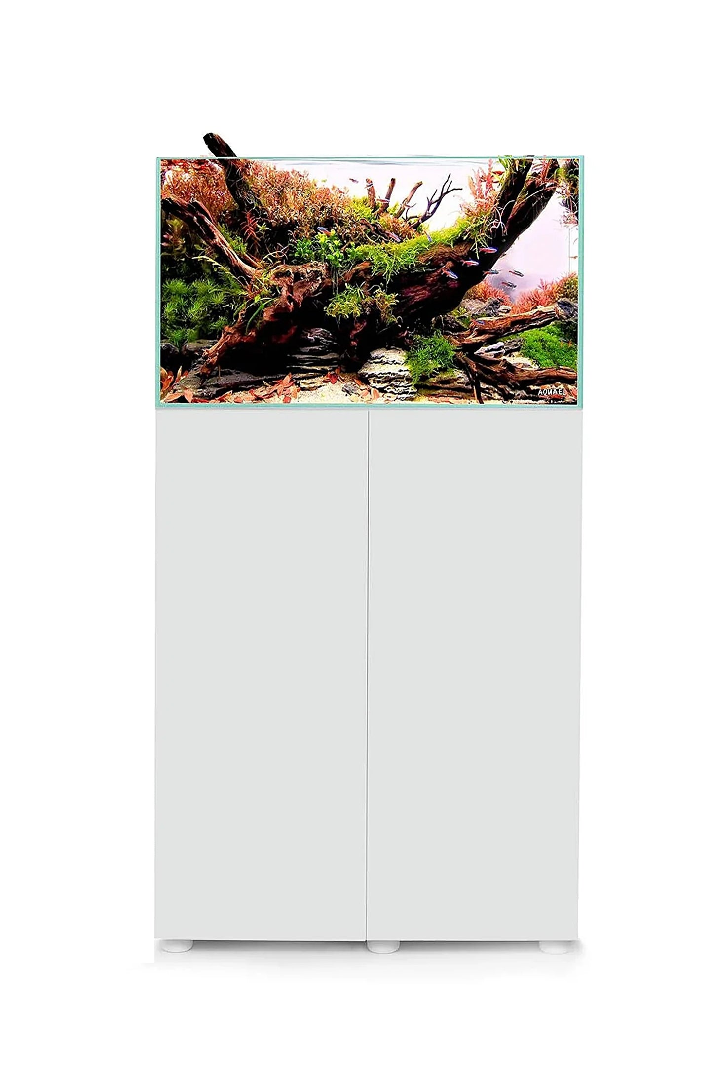 Opti Tank 60 de 54 litros - Urna de cristal óptico con mueble Blanco