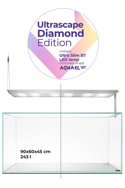 AQUAEL - Acuario Ultrascape 90 Diamond Edition de 243 litros