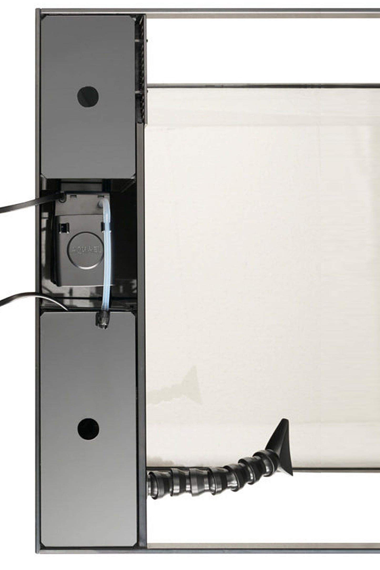 Acuario GLOSSY MARINE 60 de 170 litros con mueble negro