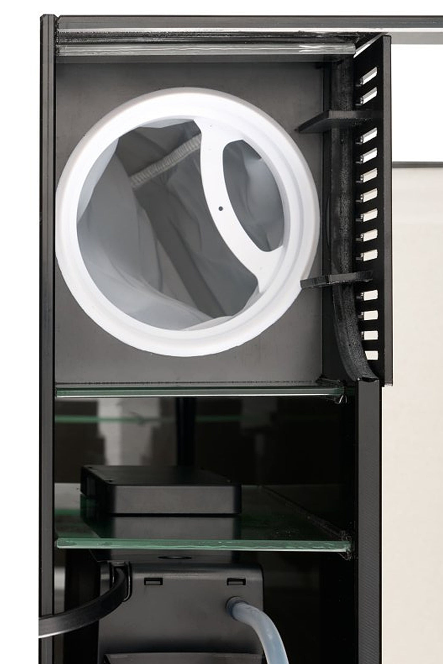 Acuario GLOSSY MARINE 60 de 170 litros con mueble negro