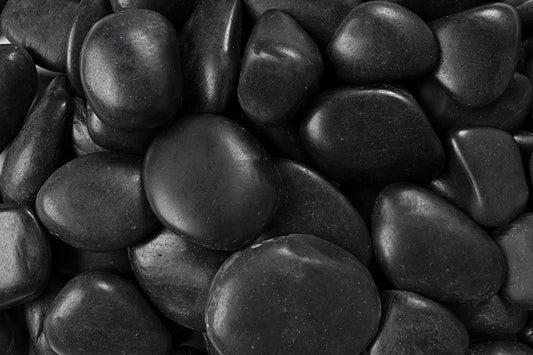 BONSAQUA - Polished Black Pebbles 1 kg. (5-10 Cm.)