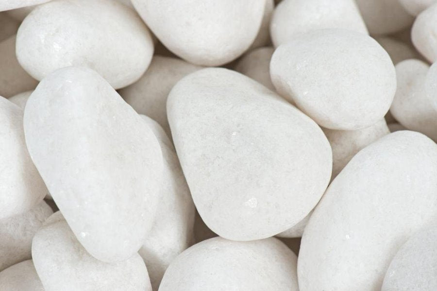 BONSAQUA - Snow White Pebbles 1 kg. (5-10 Cm.)