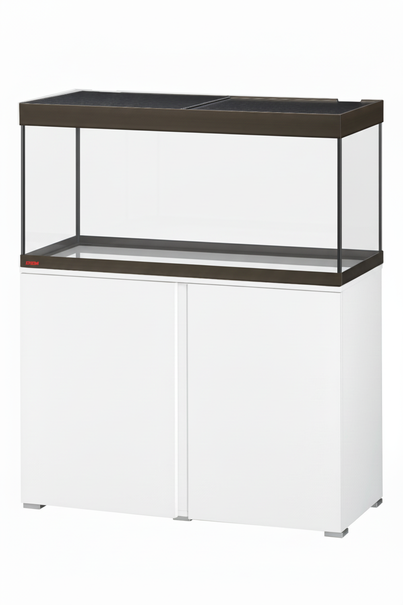Acuario EHEIM VIVALINE BRONCE de 180 litros con mueble Blanco