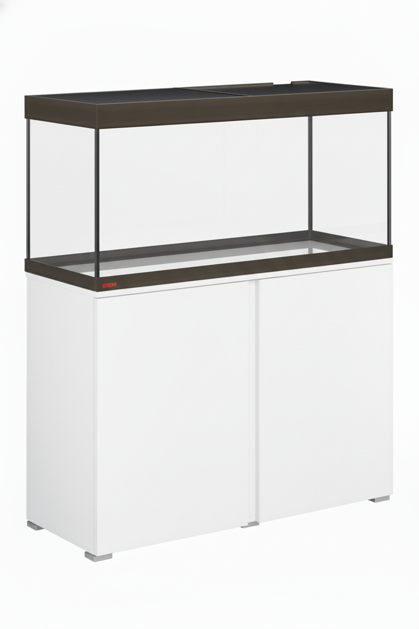 Acuario EHEIM VIVALINE BRONCE de 180 litros con mueble Blanco