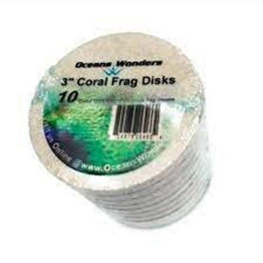 OceanWonders - Coral Frag Disks 3" (7,60Cm) 10U.