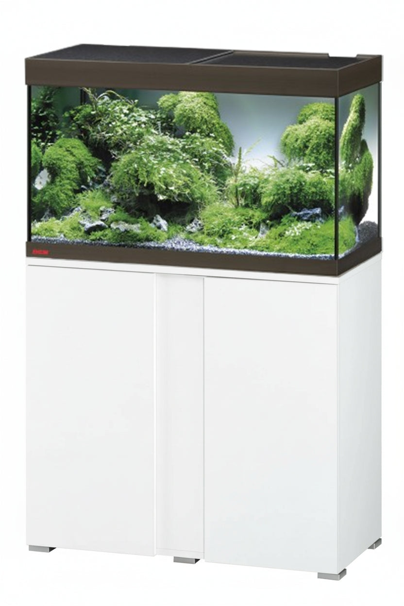 Acuario EHEIM VIVALINE BRONCE de 126 litros con mueble Blanco