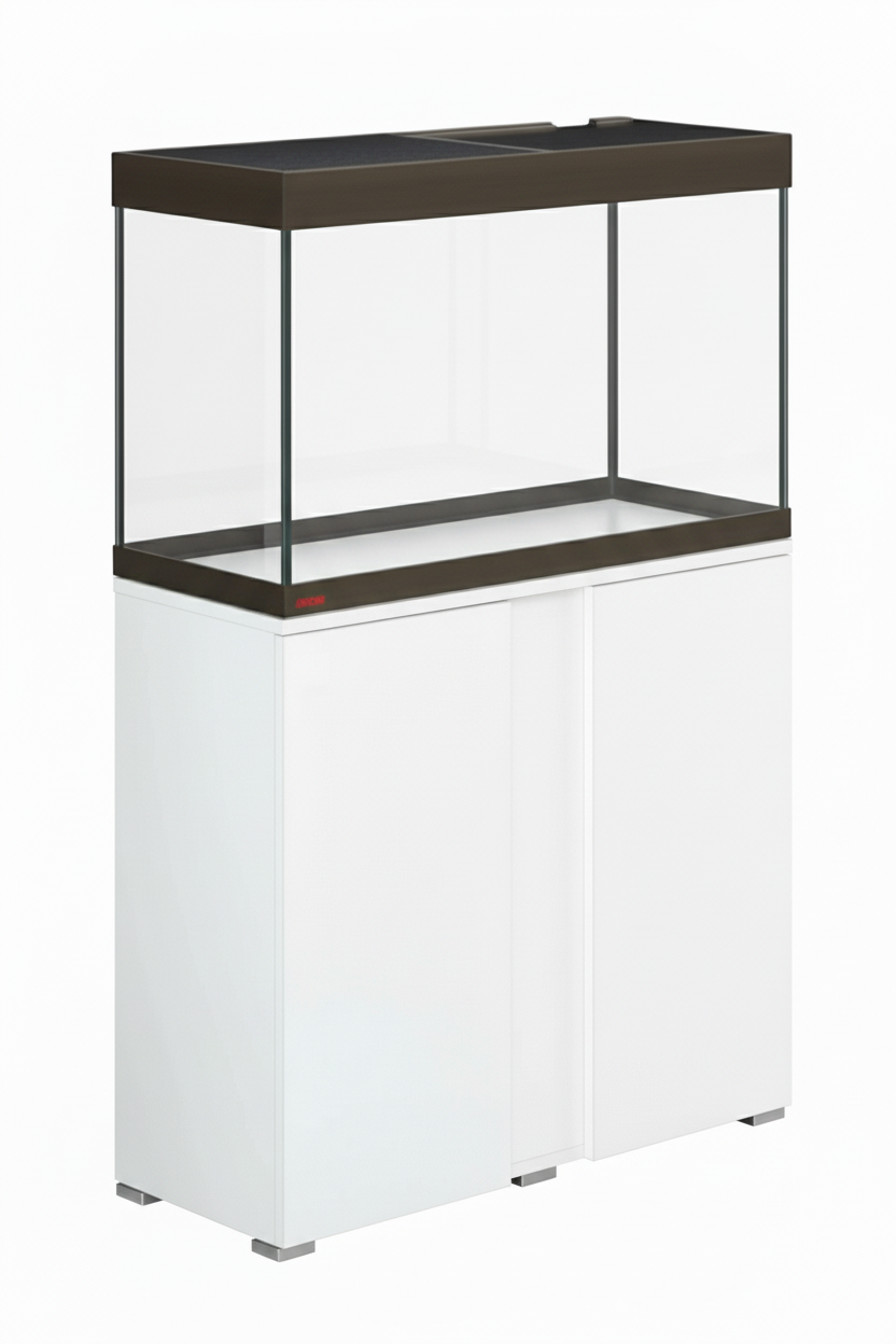 Acuario EHEIM VIVALINE BRONCE de 126 litros con mueble Blanco