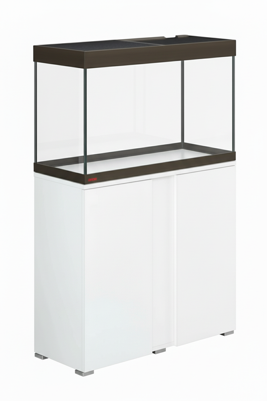 Acuario EHEIM VIVALINE BRONCE de 126 litros con mueble Blanco