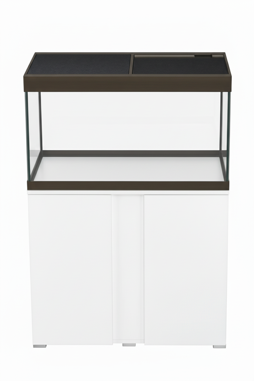 Acuario EHEIM VIVALINE BRONCE de 126 litros con mueble Blanco