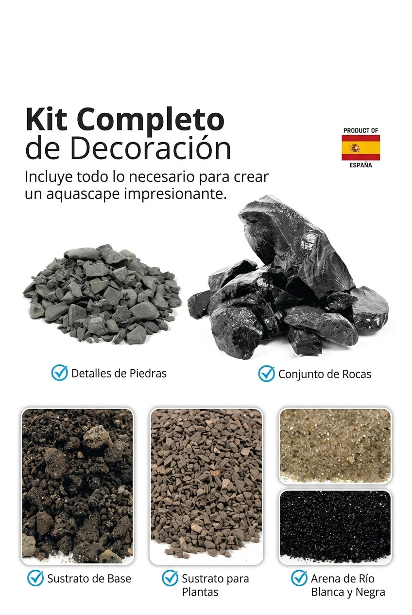 Fluval - Aquascaper Kit Mega - Black Basalt