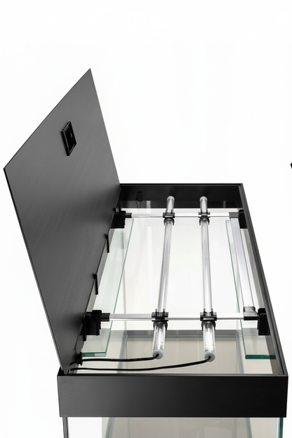 Acuario Optiset 240 litros con mueble Negro