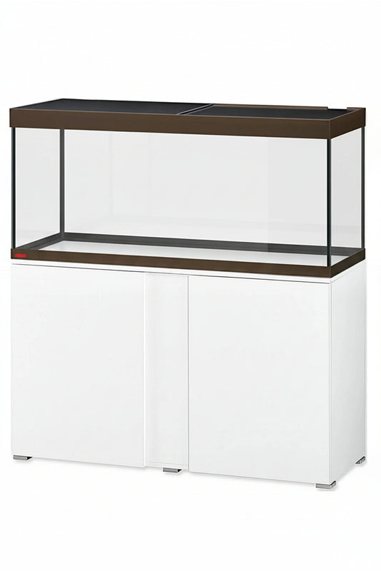 Acuario VIVALINE LED BRONCE 240 litros con mueble Blanco