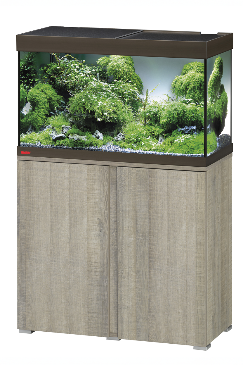 Acuario EHEIM VIVALINE LED 126 litros con mueble Roble gris