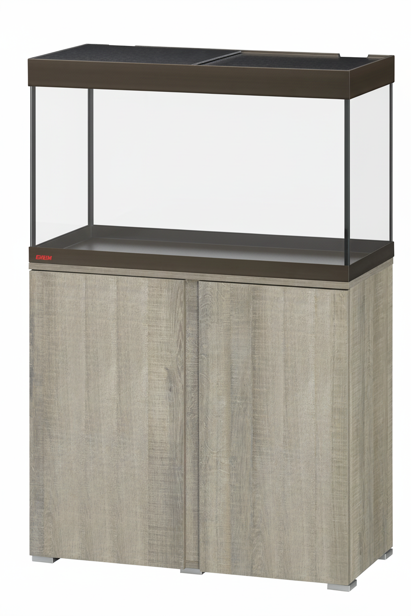 Acuario EHEIM VIVALINE LED 126 litros con mueble Roble gris
